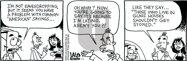 La Cucaracha on Friday January 3, 2003 Comic Strip