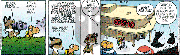 Over the Hedge on Friday November 25, 2016 Comic Strip