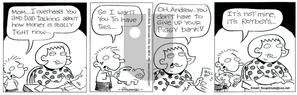 Soup to Nutz - Old on Thursday December 4, 2003 Comic Strip