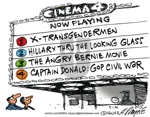 Henry Payne on Wednesday June 1, 2016 Comic Strip