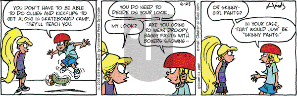 Cleats on Wednesday June 25, 2008 Comic Strip