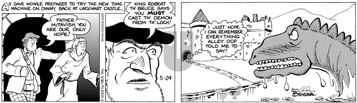 Alley Oop - Saturday May 24, 2003 Comic Strip