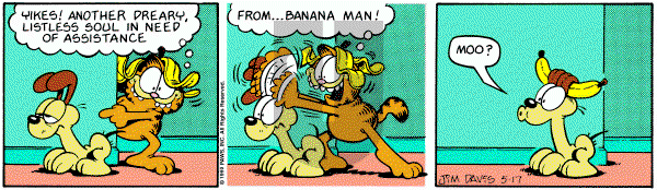 Garfield on Thursday May 17, 1990 Comic Strip