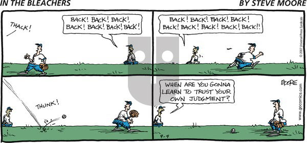 In the Bleachers on Sunday September 9, 2007 Comic Strip