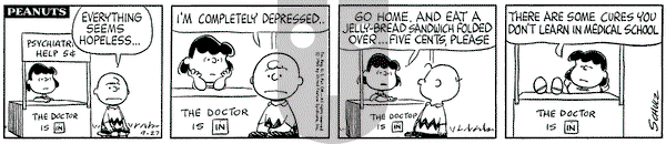 Peanuts on Monday September 27, 1965 Comic Strip