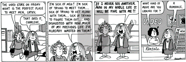 Cathy Classics on Friday May 14, 1993 Comic Strip