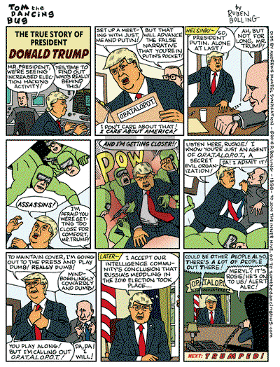 Tom the Dancing Bug on Monday July 23, 2018 Comic Strip