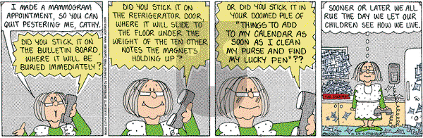 Cathy Classics on Thursday October 24, 2002 Comic Strip