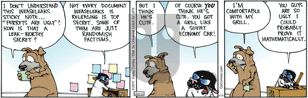Get Fuzzy on Friday April 19, 2013 Comic Strip