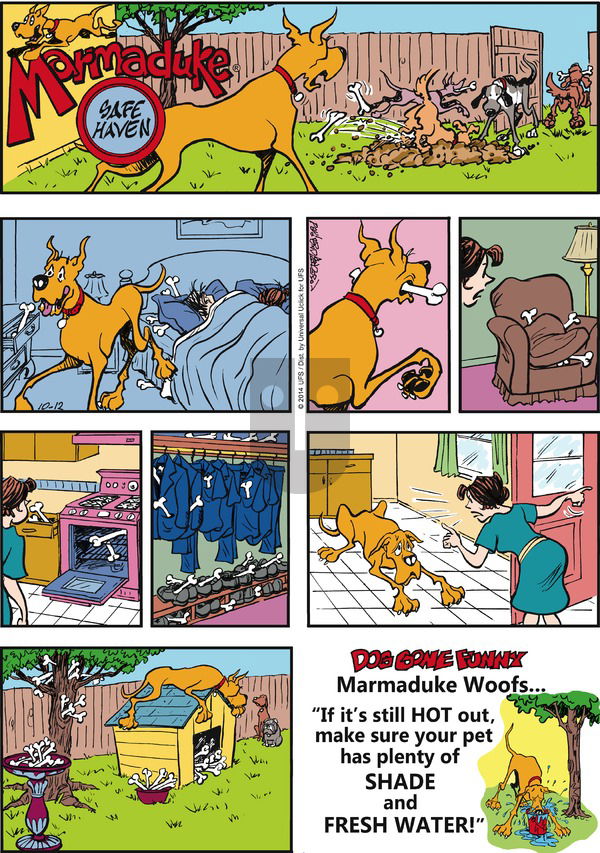 Marmaduke on Sunday October 12, 2014 Comic Strip