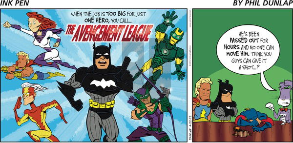 Ink Pen on Sunday April 22, 2012 Comic Strip