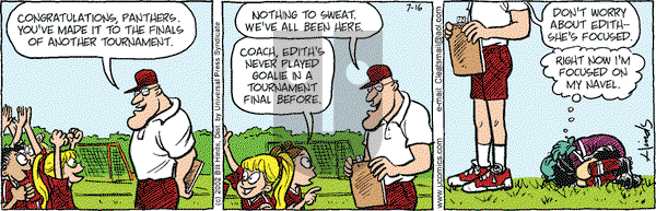 Cleats on Tuesday July 16, 2002 Comic Strip