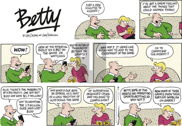 Betty on Sunday November 9, 2025 Comic Strip
