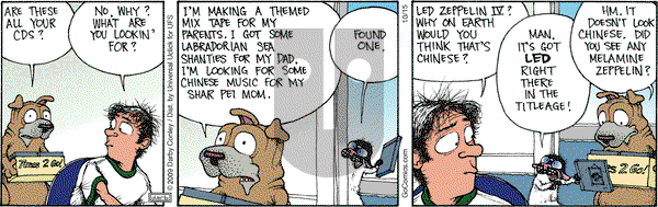 Get Fuzzy on Saturday October 15, 2016 Comic Strip
