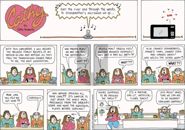 Cathy Classics - Sunday November 22, 2009 Comic Strip