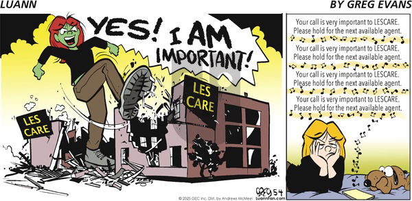 Luann on Sunday May 4, 2025 Comic Strip