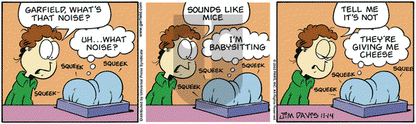 Garfield on Thursday August 14, 2003 Comic Strip