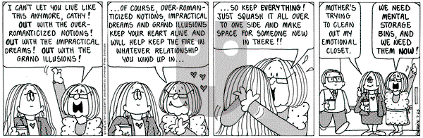 Cathy Classics on Thursday July 25, 1996 Comic Strip