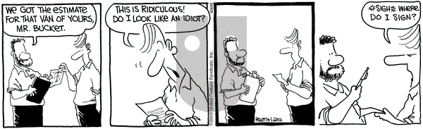 The Buckets on Saturday June 14, 2003 Comic Strip