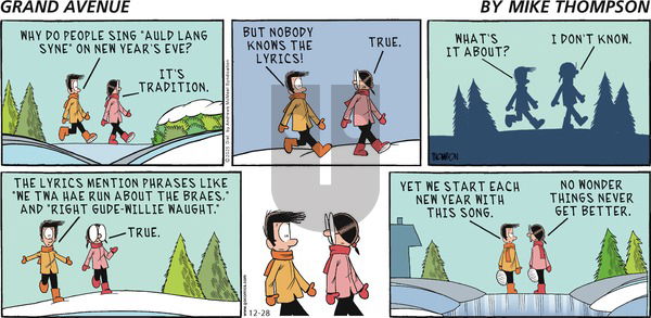 Grand Avenue on Sunday December 28, 2025 Comic Strip