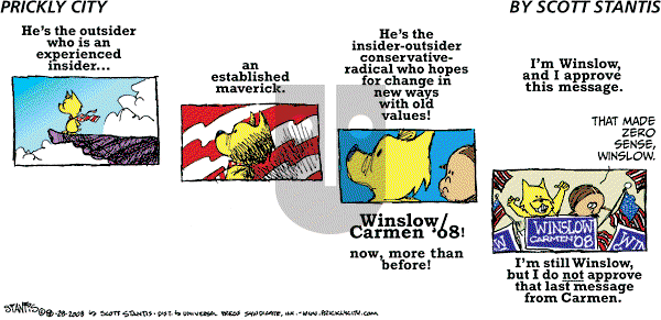 Prickly City on Sunday September 28, 2008 Comic Strip