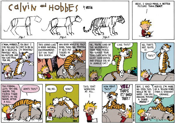 Calvin and Hobbes on Sunday October 14, 1990 Comic Strip