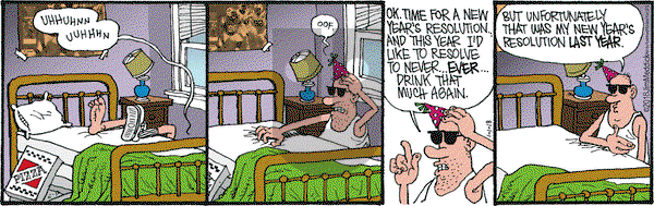 Monty on Monday January 1, 2018 Comic Strip