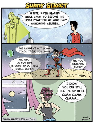 Sunny Street on Monday April 21, 2014 Comic Strip