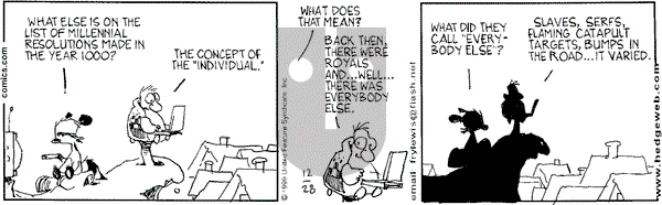 Over the Hedge on Tuesday December 28, 1999 Comic Strip