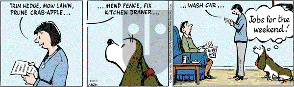 Fred Basset on Friday November 13, 2020 Comic Strip