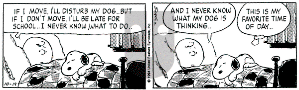Peanuts on Thursday February 23, 1995 Comic Strip