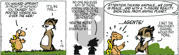 Over the Hedge on Saturday September 14, 2013 Comic Strip