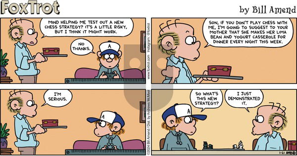 FoxTrot on Sunday January 21, 2024 Comic Strip