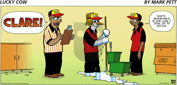 Lucky Cow on Tuesday February 24, 2004 Comic Strip