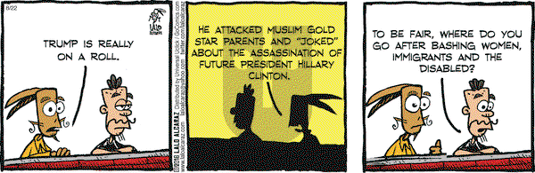 La Cucaracha on Monday August 22, 2016 Comic Strip
