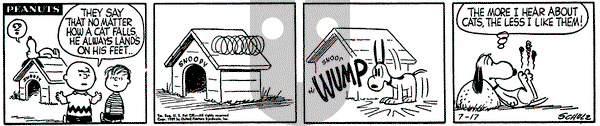 Peanuts on Friday July 17, 1959 Comic Strip
