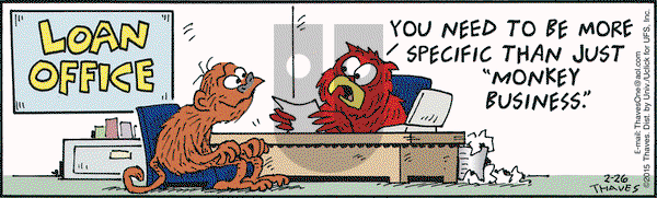 Frank and Ernest on Thursday February 26, 2015 Comic Strip