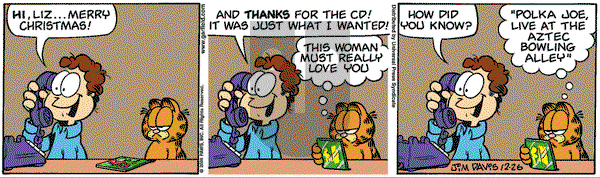 Garfield on Tuesday December 26, 2006 Comic Strip