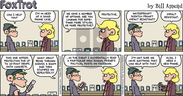 FoxTrot on Sunday January 19, 2020 Comic Strip