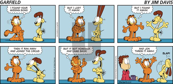 Garfield on Sunday December 2, 2018 Comic Strip