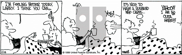 The Buckets on Thursday February 18, 1999 Comic Strip