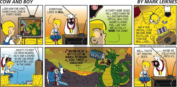 Cow and Boy Classics on Sunday January 13, 2008 Comic Strip