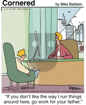 Cornered on Monday February 15, 2021 Comic Strip