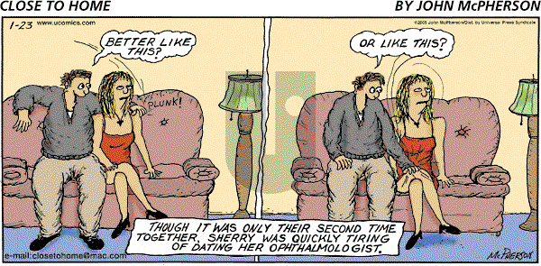 Close to Home on Sunday January 23, 2005 Comic Strip