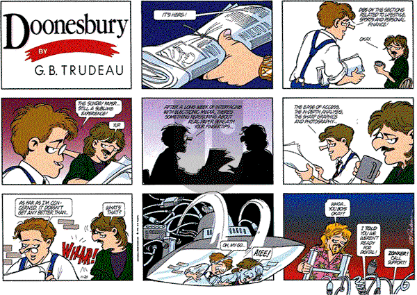 Doonesbury on Sunday November 20, 1994 Comic Strip