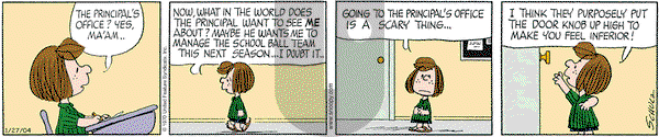 Peanuts on Tuesday January 27, 2004 Comic Strip