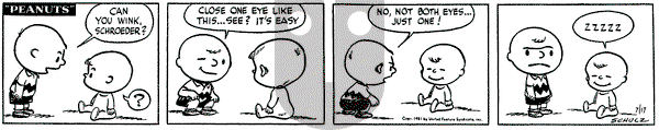 Peanuts on Tuesday July 17, 1951 Comic Strip