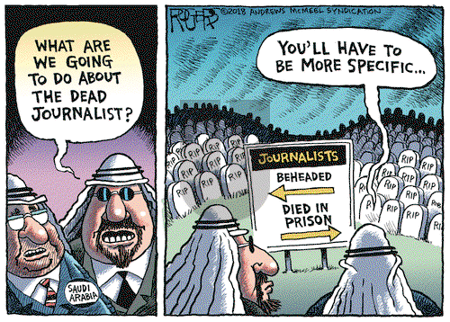 Rob Rogers on Saturday October 13, 2018 Comic Strip