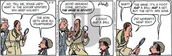 Cleats on Thursday February 7, 2008 Comic Strip
