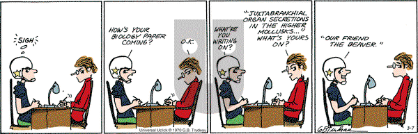 Doonesbury on Friday March 7, 2014 Comic Strip
